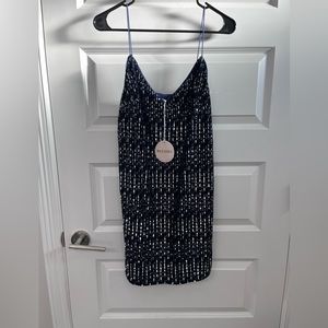 Blue sparkle short dress